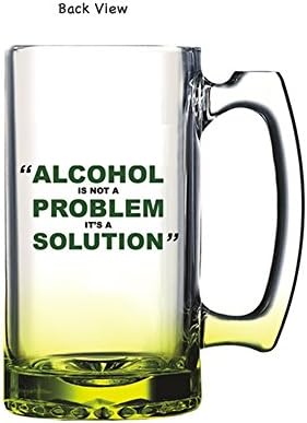 רק פאנקי לשבור רע אלכוהול הוא לא בעיה, זה פתרון זכוכית בירה ספל