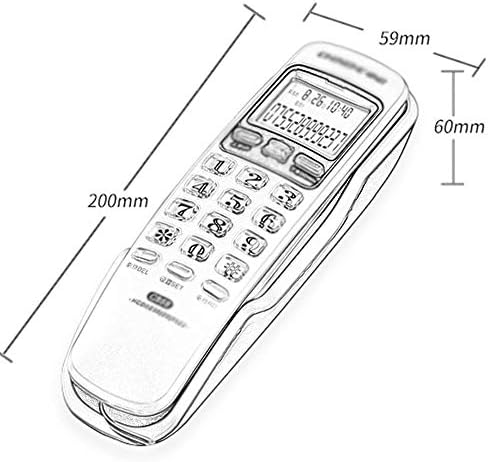 טלפון UXZDX Cujux, טלפון קווי רטרו בסגנון מערבי, עם אחסון דיגיטלי, רכוב על קיר, פונקציית הפחתת רעש