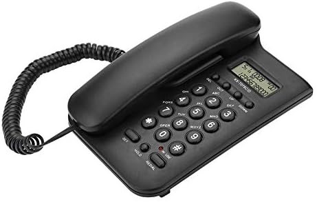 טלפון קיר קווי טלפון חוטי, מלון בית חוטי שולחן עבודה טלפון קווי משרד טלפון קווי, תומך במערכת כפולה של FSK/DTMF,