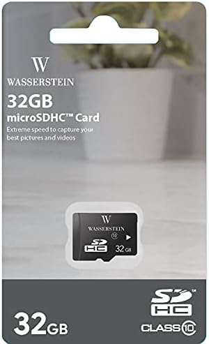לוח סולארי Wasserstein תואם ל- Wyze Cam Outdoor - 5V 2W טעינה עם כרטיס מיקרו SD נוסף של 32 ג'יגה -בייט