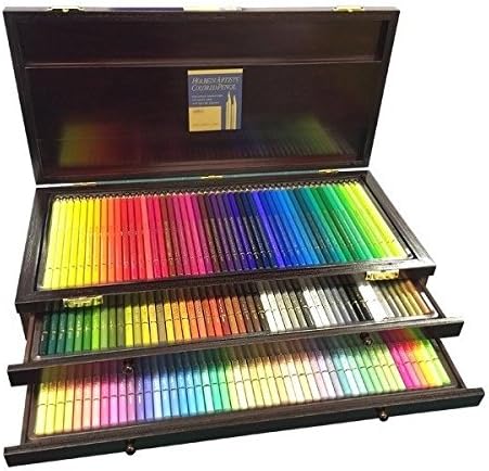 אמן הולביין עיפרון צבעוני 150 צבעים קבע קופסת עץ OP946