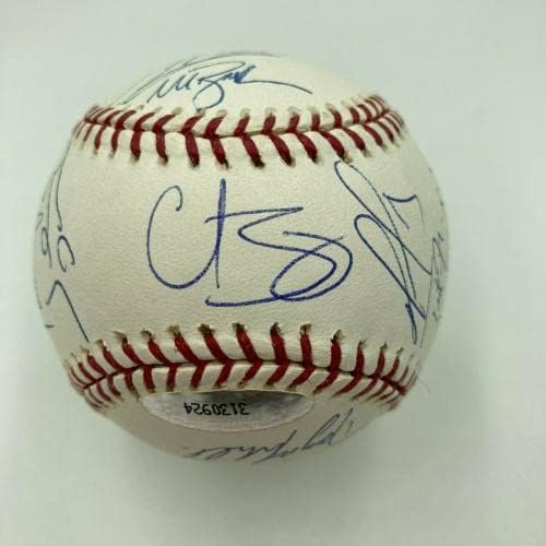 2004 בוסטון רד סוקס אלוף העולמי של סדרת העולמות חתמה על W.S. Tristar Baseball ו- MLB - כדורי בייסבול עם חתימה