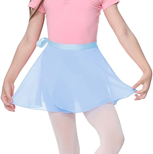 טרנדים אמריקאים חצאית בלט של בנות חצאית ריקוד לעטוף שיפון עבור פעוטות/ילדים/נשים