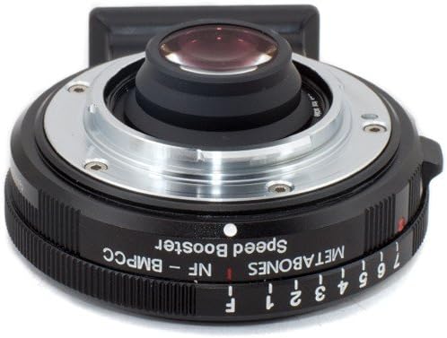 Metabones Nikon G עדשה למצלמת קולנוע כיס בוטמגי עם מיקרו 4/3 הרכבה במהירות בוסטר, מט-שחור
