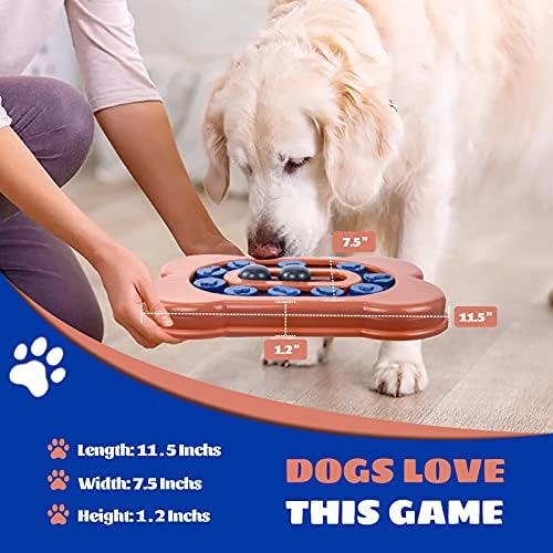 כלב חידות צעצועי חכם גדול כלבים - בלפוט קשה אינטראקטיבי העשרה כלב צעצועי לטיפול מחלק, איטי האכלה, גירוי נפשי