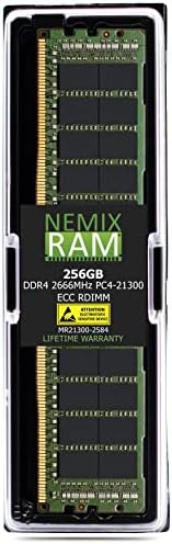ערכת 3TB 12x256GB DDR4-2666 PC4-21300 ECC רשומה 8RX4 זיכרון שרת רשום על ידי NEMIX RAM