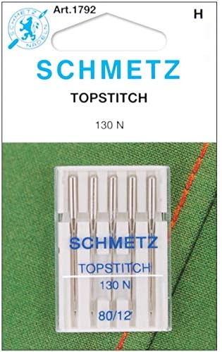 Overock, מחטי מכונה Topstitch, גודל, 12/80 5/pkg