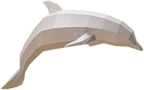 WLL-DP דולפין דוגמנות נייר גיאומטרי פסל נייר דגם נייר DIY גביע נייר 3D אוריגמי פאזל יצירתי קישוט ביתי