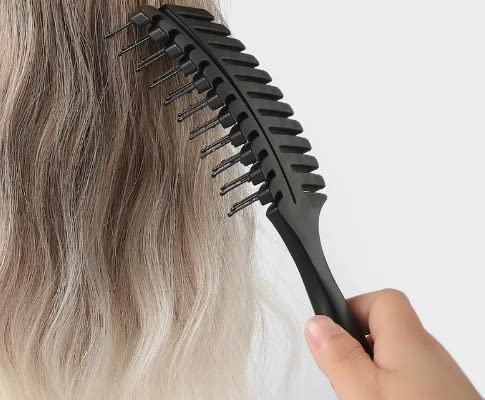 מברשת שיער מתנתקת מסרק שישה טופר, מסרק שיער עיסוי רך ללא מברשת סטטית לשיער מתולתל ארוך ומפחית את שבירי