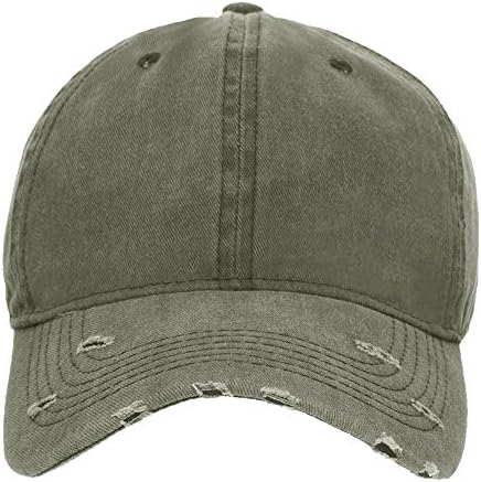 טופטי בציר שטף כותנה במצוקה בייסבול כובע אבא כובע מתכוונן נמוך פרופיל פולו כובע
