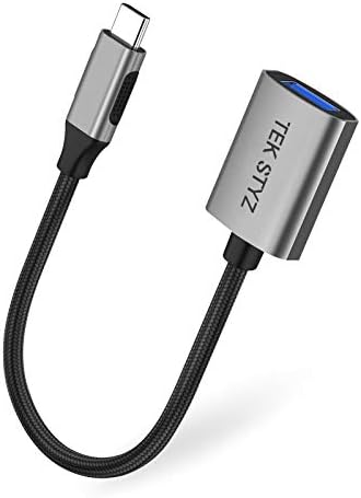 מתאם Tek Styz USB-C USB 3.0 תואם לממיר הנשי של Google Pixel 6A OTG Type-C/PD USB 3.0.