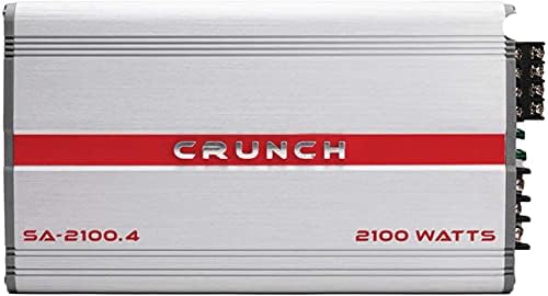 Crunch SA-2100.4 Smash Series 2,100 וואט 4 ערוצים Class AB AB AMP מכונית רכב שמע שמין SUBWOOPER SUBPER