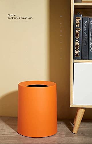 אשפה מיכל אשפה סל יצירתי אשפה יכול ללא כיסוי פשוט שכבה כפולה ביתי פסולת נייר סל/לבן