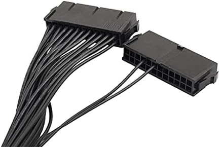 מתאם PSU של XDDZ, אספקת חשמל כפולה של PSU כבל 24 PIN כבל סיכה, עבור ATX Mainoboard Motherboard Soapater