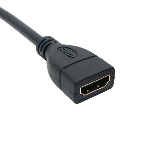 Chenyang Cy HDMI כבל הרחבה, HDMI 1.4 זכר לנקבה 90 מעלות כבל הרחבה זוויתי שמאל 0.5 מ '