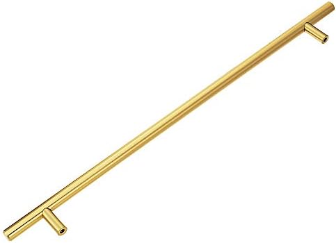 ליזאבו 701-320BB פליז מוברש ארון זהב מודרני מושך סגנון יורו מוצק ארוך בידיות ארונות מטבח- מרכזי חור