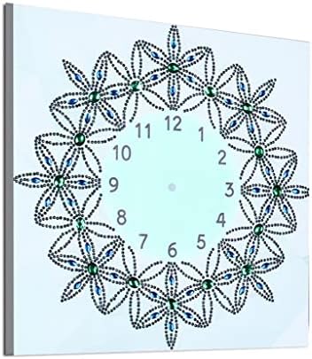 ערכות שעון ציור יהלומים DIY 5D שעון יהלום צבע ארט עם יהלומים עגולים מקדחה מלאה מתנה יצירתית