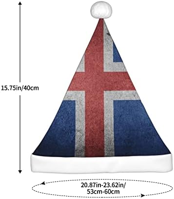 איסלנד דגל מצחיק מבוגרים קטיפה סנטה כובע חג המולד כובע לנשים & מגבר; גברים חג המולד חג כובע