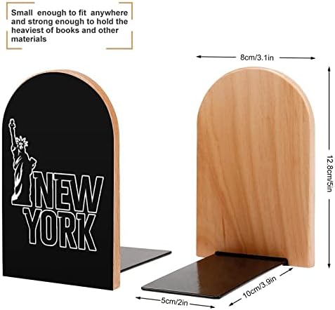 ניו יורק פסל חירות עץ תומכי ספרים טרנדי דקורטיבי ספר לעמוד לבית ולמשרד מדפי סט של 2