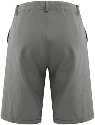 מכנסיים קצרים של גברים קצרים ספורט כותנה פשתן מכנסיים קצרים מזדמנים של פיג'מה מכנסיים קצרים