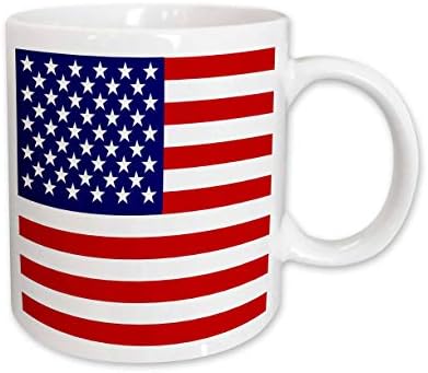3רוז דגל אמריקאי-פטריוטי ארצות הברית כוכבים ופסים אדום לבן וכחול -. - ספלים
