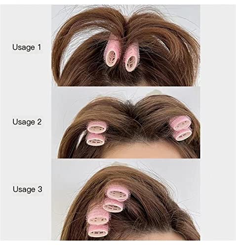 6 יחידות קליפות שיער נפחיות, קטעי שורש לנפח שיער, קליפי גלגיל נפחיים שיער מיידי קליפים נפחיים לנשים סימן