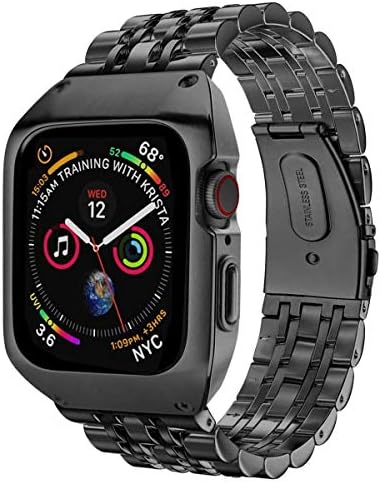 Elobeth תואם להקת Apple Watch 44 ממ סדרה 4/5/6/SE עם Case & Apple Watch Band 42 ממ סדרה 3 עם מקרה