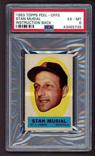 1963 Topps Stan Musial St. Louis Cardinals PSA PSA 6.00 קרדינלים