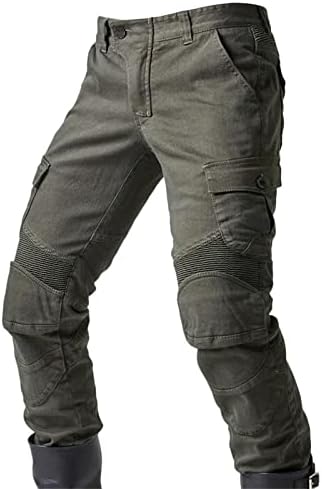 מכנסי מגן על אופנוע מוטוקרוס לגברים מכנסי רכיבה על אופני עפר משוריינים עם מגני ברך הירך רפידות נשלפות