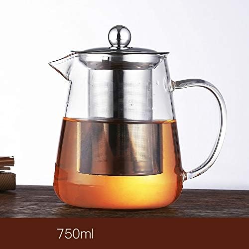 שוחאן אביזר תה קיבולת גדולה עמידה בחום עמידה בקומקום תה תה עם פילטר נירוסטה לתה של קונג פו, קיבולת: 750 מל