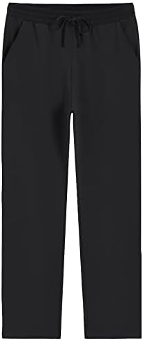 מכנסי טרנינג כותנה גבוהים של Weintee גברים 32 מכנסי טרנינג כותנה גבוהים עם כיסים