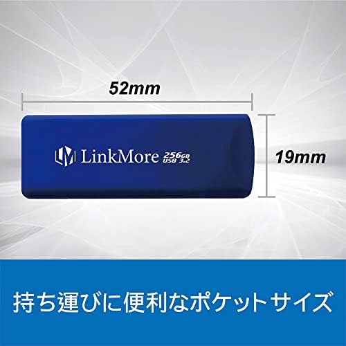 Linkmore Eaject32 256GB USB 3.2 כונן הבזק Gen2, קרא מהירות עד 100MB/s, כונן אגודל עיצוב נשלף