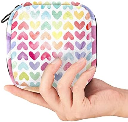 אהבה צבעונית אוהבת שקיות קוסמטיות ללב לנשים - תיקים קוסמטיים תיקי ידיים רודפים מארגן איפור