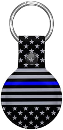 עור מפוצל איירטאג גשש מגן מקרה דק כחול קו דגל אמריקאי איירטאג מקרה איירטאג מחזיק