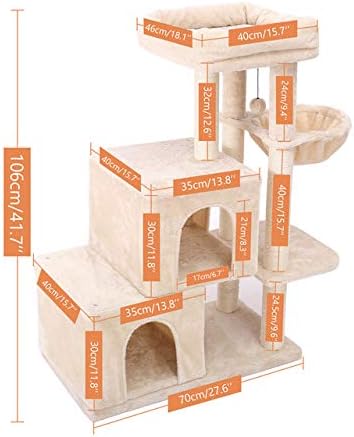 ארוסו משלוח מהיר חיית מחמד לחתול צעצועי עץ דירה בית לחתולים חתולים מגרדים עמדות צעצוע צעצוע מגדל רב מפלס בית