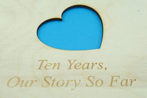 ספר אלבום עץ של 10 שנים - מושלם לבעלך או לחבר שלך