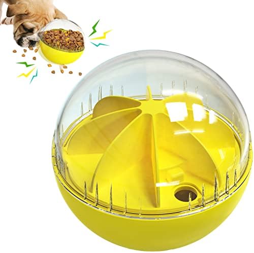 Aluckmao צעצועי כלבים אינטראקטיביים כדור 5.6 , 3 מהירות דליפה מזון צעצועי כלבים (צעצועים של פאזל