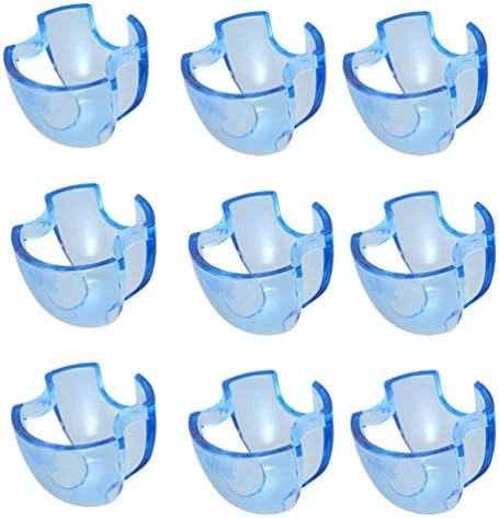 9 יחידות שיניים הלחי מפשק פה פותחן הלחי שיניים הלבנת הלחי עבור לדבר מגן פה אתגר כחול
