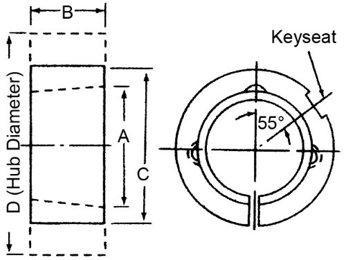 טבעת מתאם מטרי 4545 ב-ס עבור מושב תותב מנעול 4545 להתחדד לתותב, עובי 4-1 / 2 אינץ', משקל 7-7 / 8 אינץ ' בקילוגרמים,