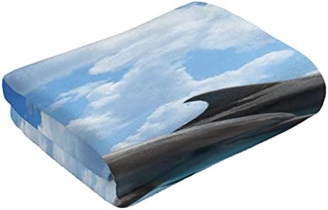 שני מגבת דולפינים מגבת מגבת מגבת מגבת בית קישוטי אמבטיה ביתיים מגבת אצבעות עם ספיגה גבוהה