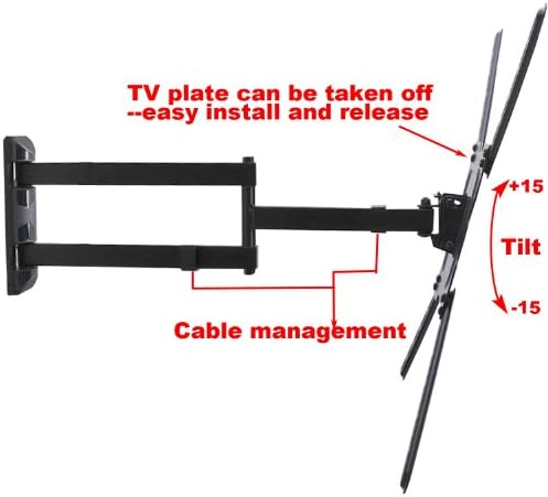 VideoSecu המפרק טלוויזיה קיר קיר הר הרטט ל -32 40 סמסונג UN32EH5300 UN32EH5300FXZA UN32EH5300F UN40EH5000FXZA