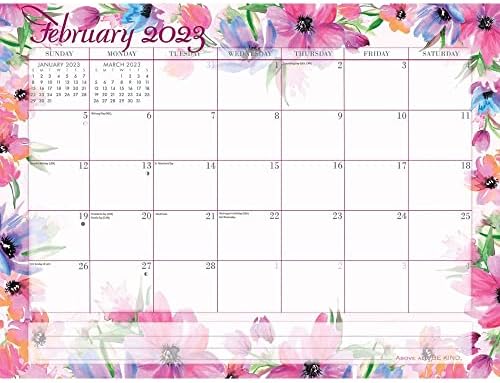 דיו לוח שנה, צבעי סופר ג'מבו קסם אחיזת 2023 לוח השנה הקיר