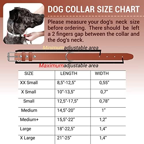 צווארון כלבי עור מקורי של הוואה עם אבזם מתכת צווארוני חיות מחמד עמידים לכלבים קטנים בינוניים גדולים
