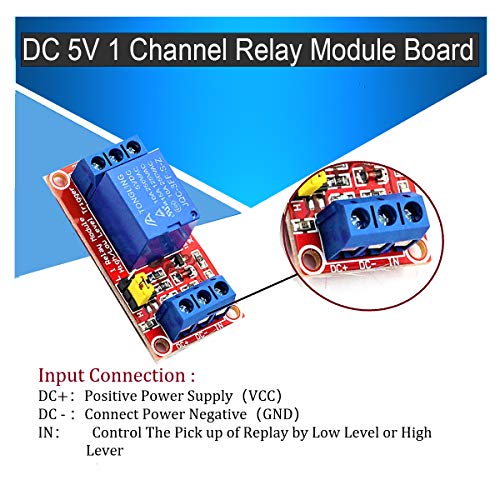 מודול ממסר של Dafurui 5V ， 8Pack 1 CHANNEL ADLAY מודול 5V לוח ממסר עם Optocupler תומך בהדק ברמה גבוהה/נמוכה
