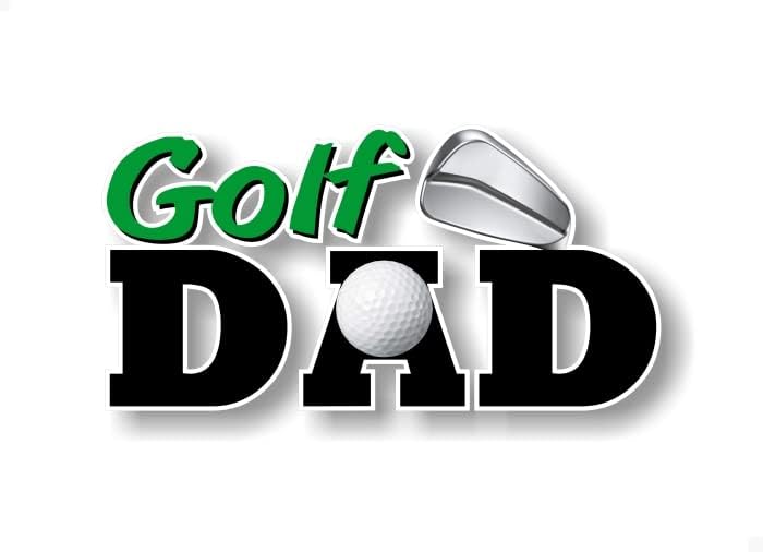 גולף אבא 8 '' מדבקות גולף אב מועדוני כדור גולף ספורט עגלת גולף רכב שטח SUV מיניוואן משאית מדבקה ויניל