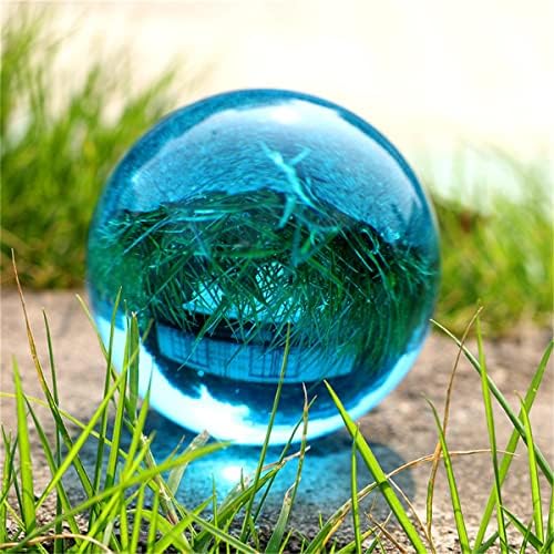 מתנה _SOURCE 3.94 אינץ 'כדור גביש כחול עם מעמד קריסטל, K9 CRYSTAL CRYSTAL BALL BALL BALL FENGSHUI