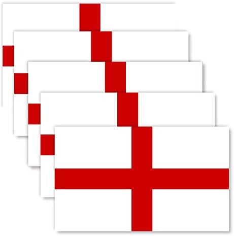 5 יח 'מדבקת דגל אנגליה, 6x3.5 במדבקות באנגלית, עיצוב באנר גדול למחשב נייד חלון פגוש מכוניות