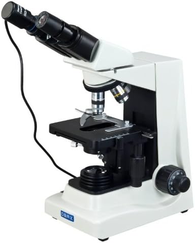 אומקס 40-1600 מיקרוסקופ מתחם משקפת שדה כהה מתקדם עם מצלמת יו אס בי וקבל שדה כהה שמן בהיר במיוחד