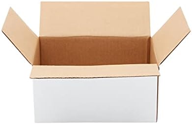 קופסאות משלוח גלי לבן עם מכסים, דיוורי קרטון;