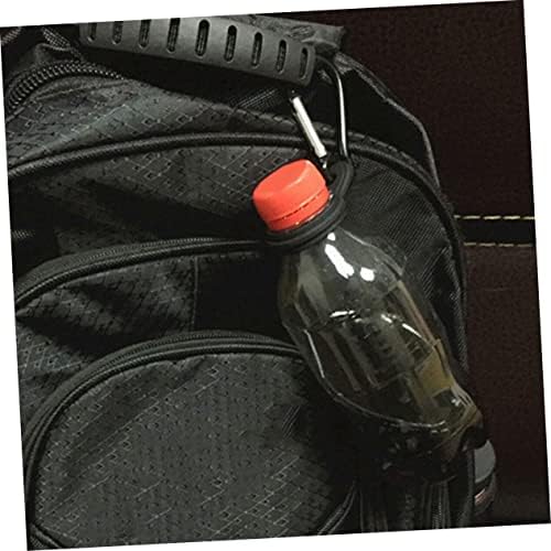 ABAODAM 6 PCS אבזם קומקום בקבוקי מים ספורט מחזיקי סיליקון נוסעים תרמיל סיליקון מחזיק בקבוק מים תלייה מחזיק בקבוק